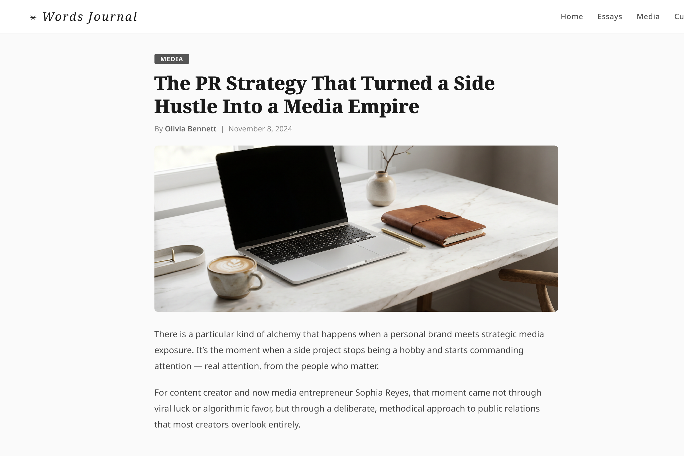 Words Journal article preview